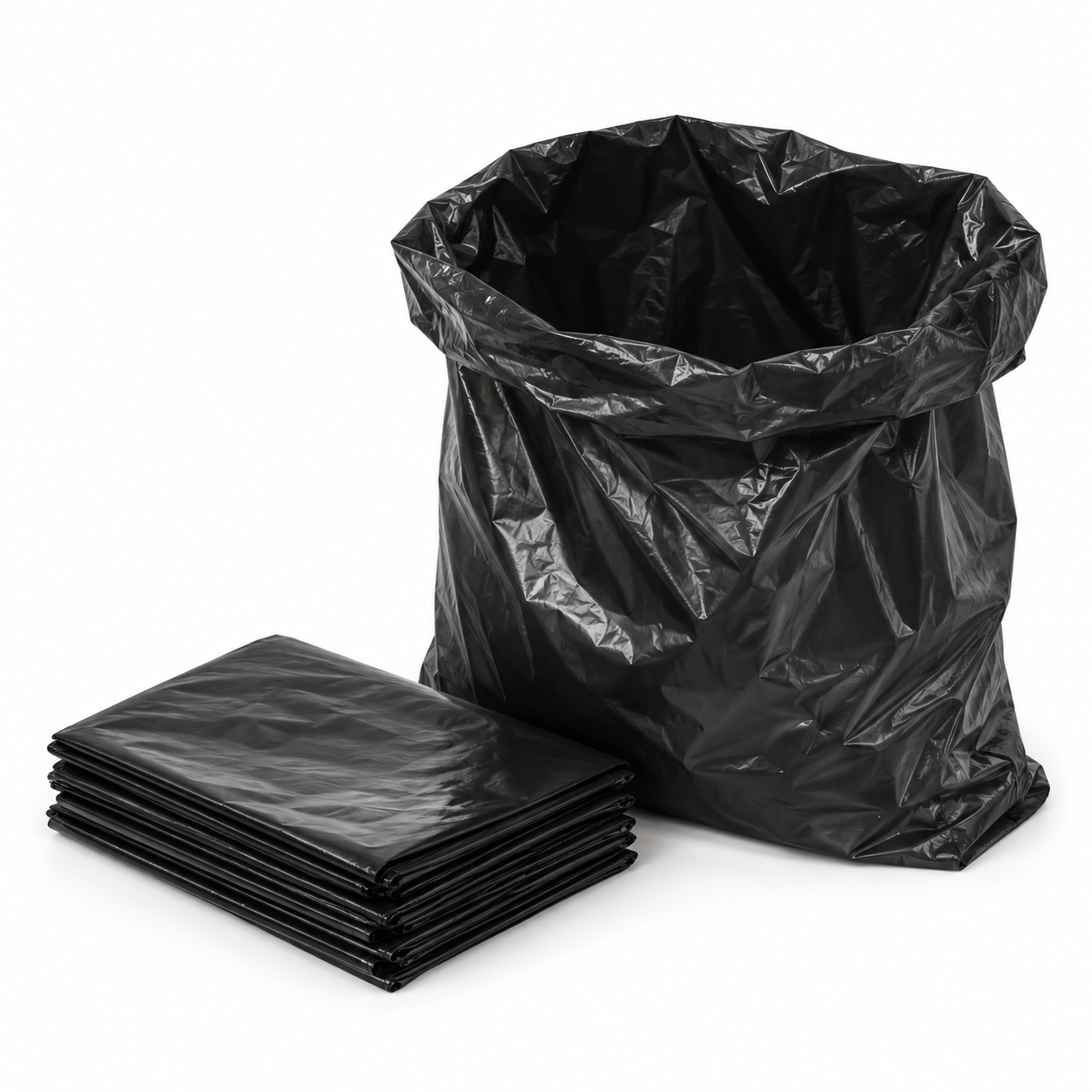 Garbage Dustbin Cover Black Loose